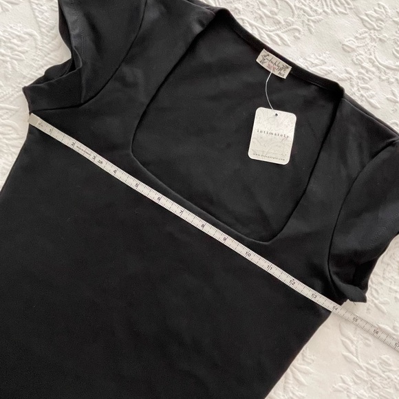 NWT Lulus Free People Square Eyes Black Bodysuit Small - Picture 10 of 13